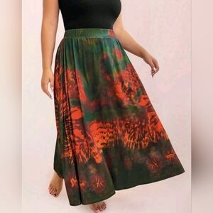 Women's Multicolor Tie-Dye Skirt